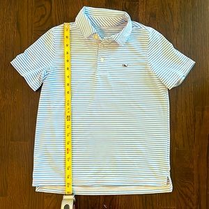 Vineyard Vines Blue Striped polo Boys Size Small